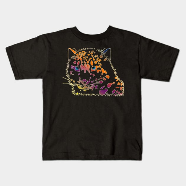 Leopard Kids T-Shirt by hudayadi